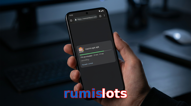 Main screen of Rumislots apk page for PK players