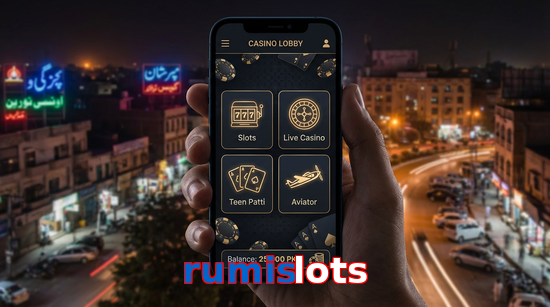 Main screen of Rumislots app page for PK players