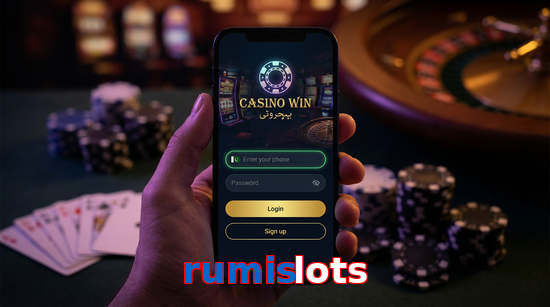 Main screen of Rumislots login page for PK players